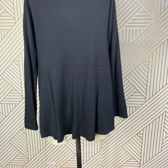 LNA Black Modal Long Sleeve Jersey Scoop Neck T-Shirt Size US XS - Picture 9 of 12